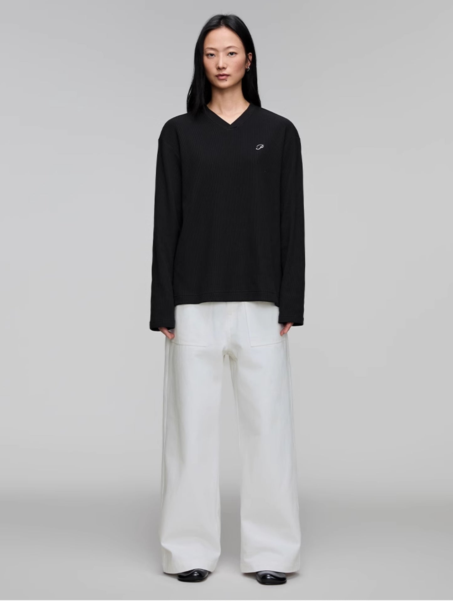 Waffle Embroidery T-Shirt