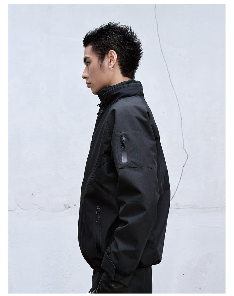 6 pocket hooded jacket