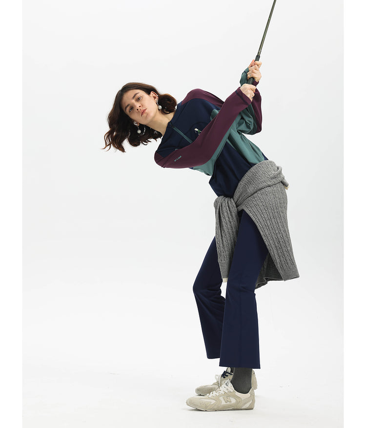 Contrast color sports T-shirt