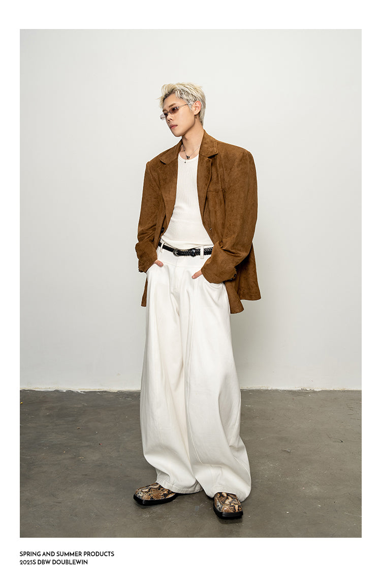 Straight Wide Shoulder Jacket