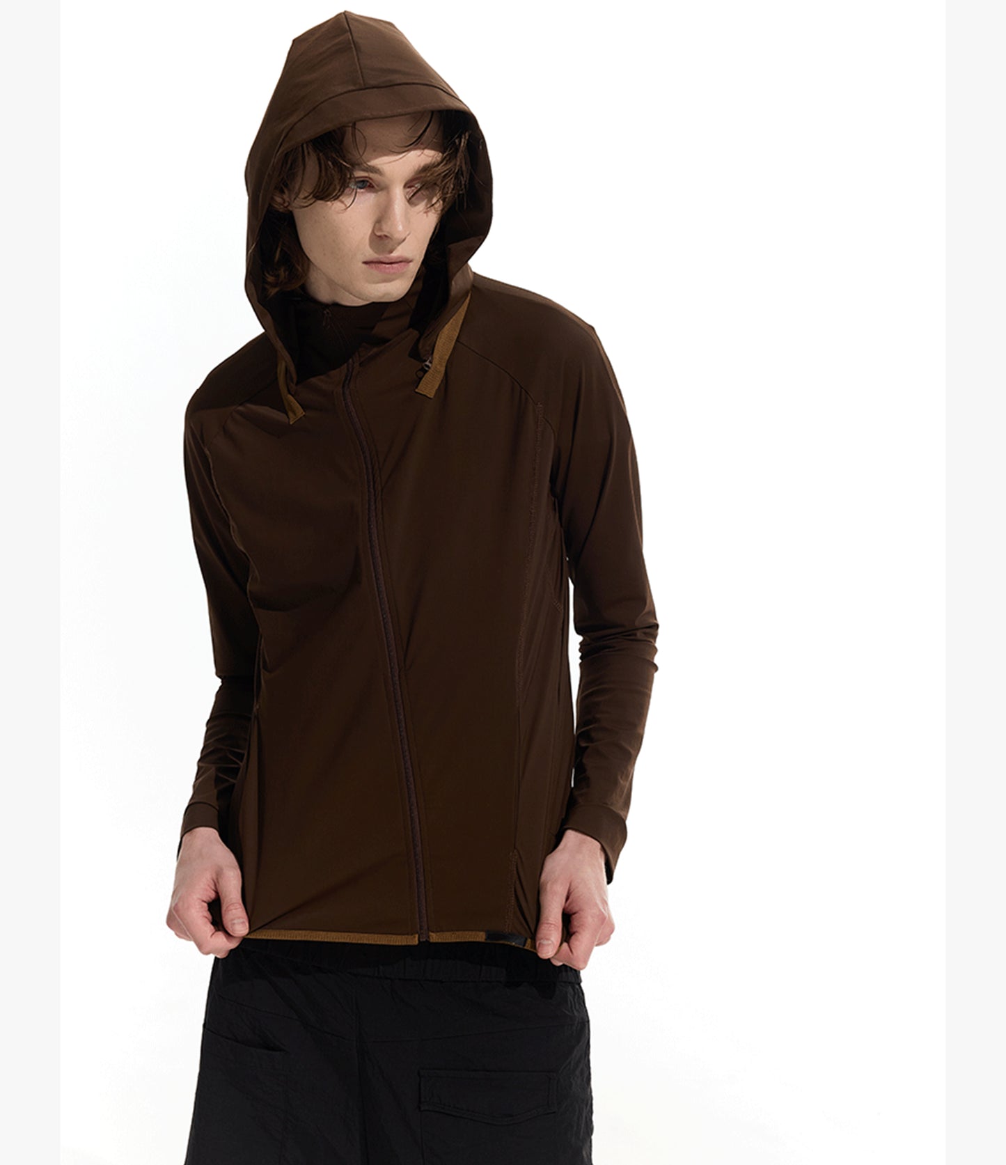 Jacket with removable hood