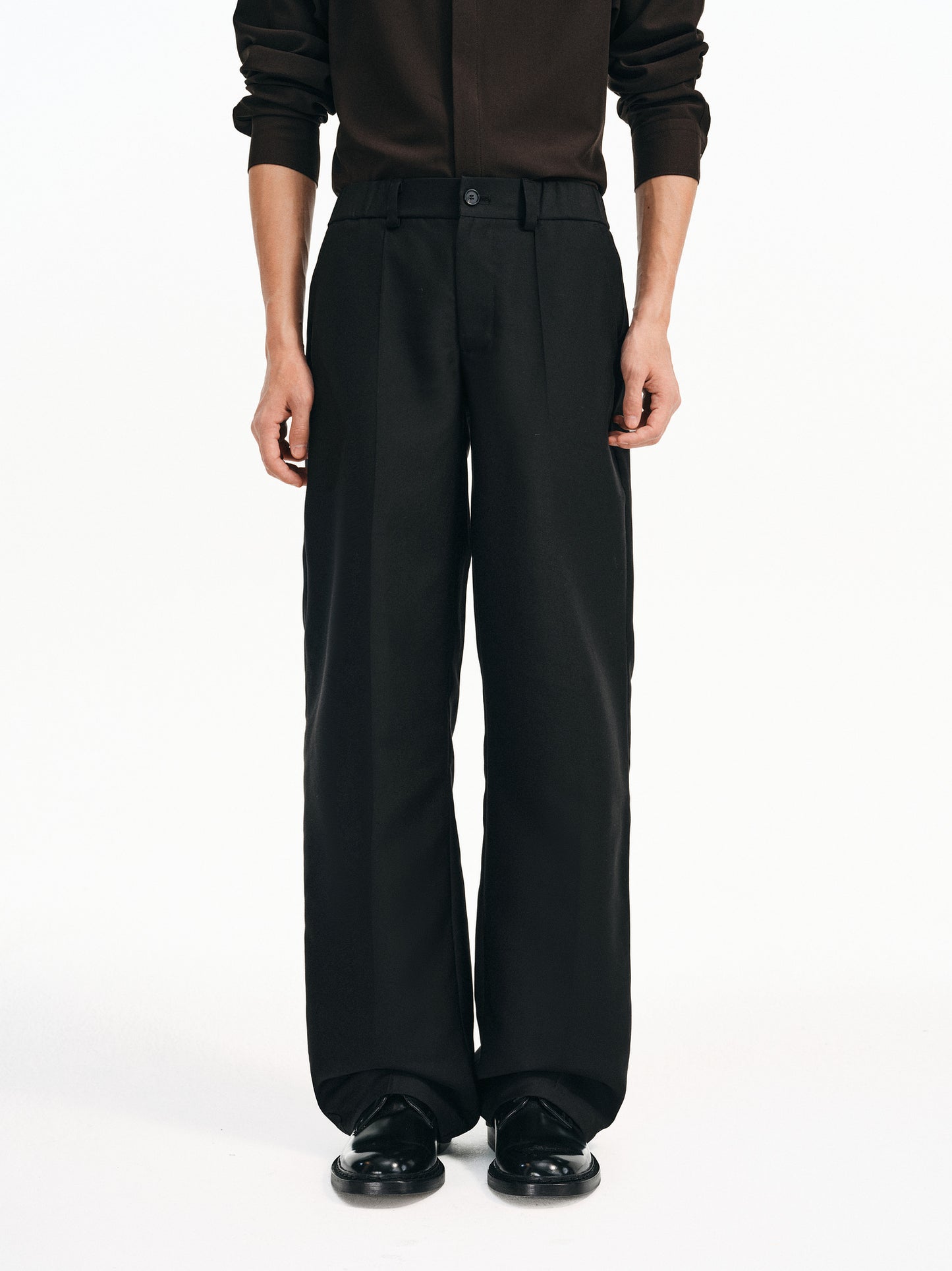 Mid-Rise Straight Leg Pants