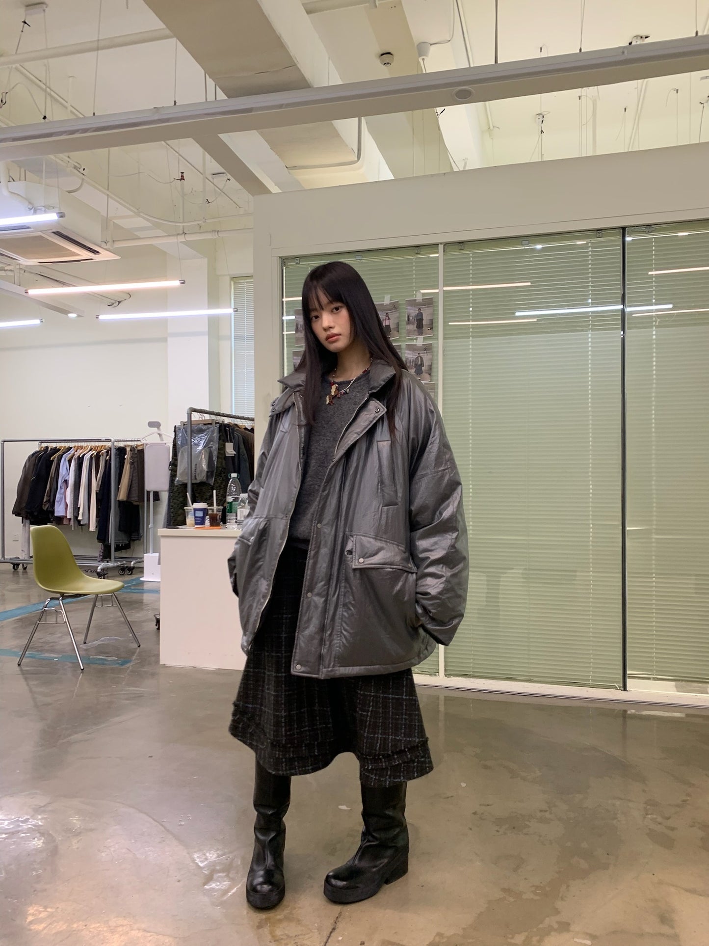 Loose-fitting casual cotton jacket