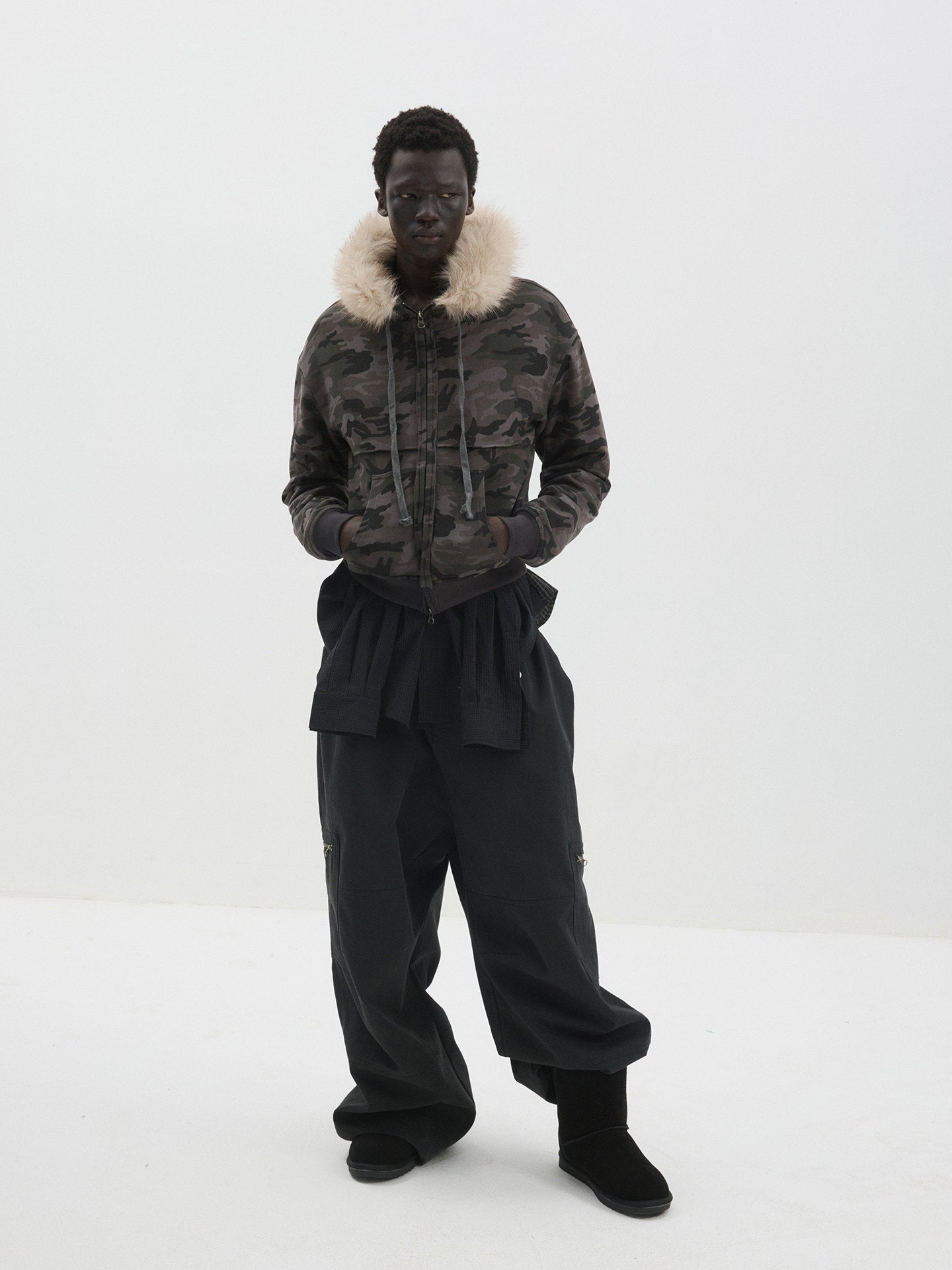 Casual Pants with Elastic Drawstring