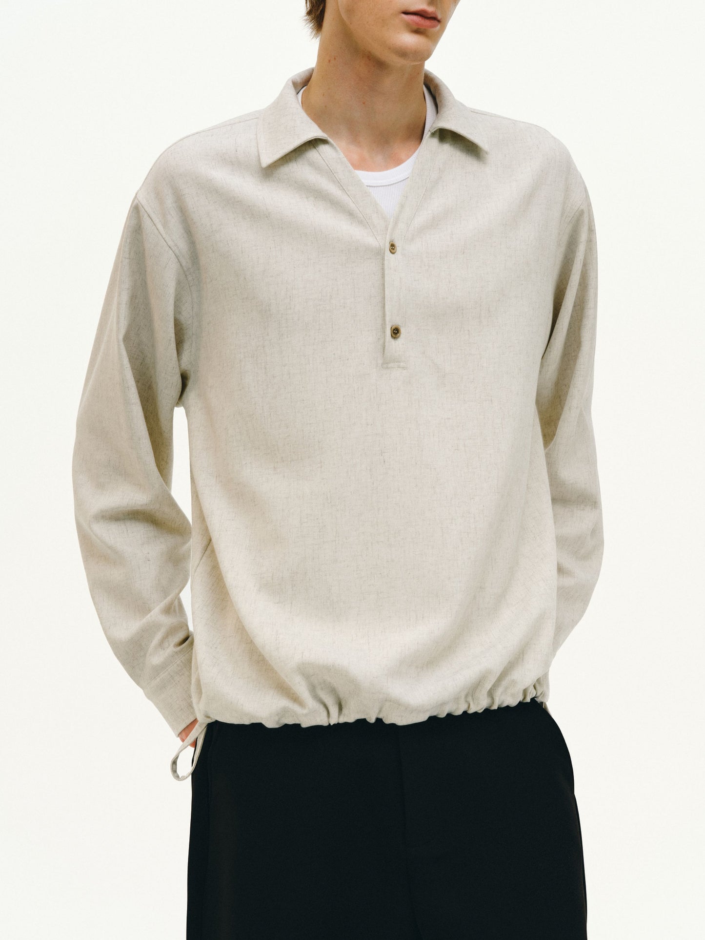 Drawstring Polo Shirt