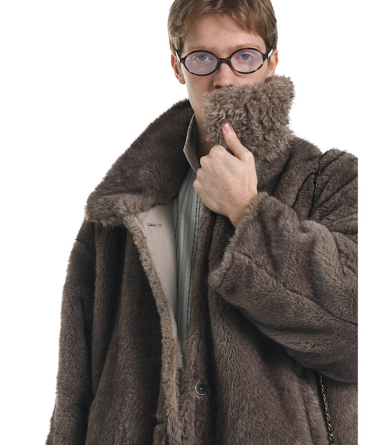 Reversible Faux Mink Fur Long Coat