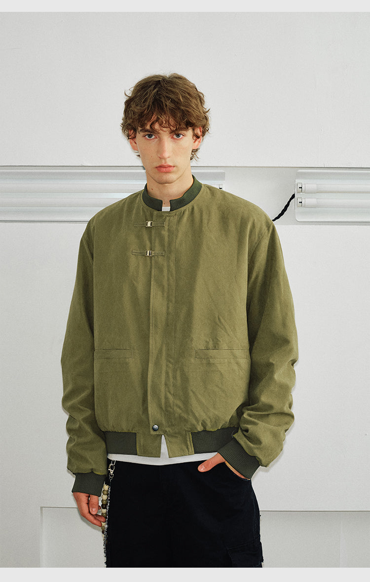 Stand collar MA1 flight jacket