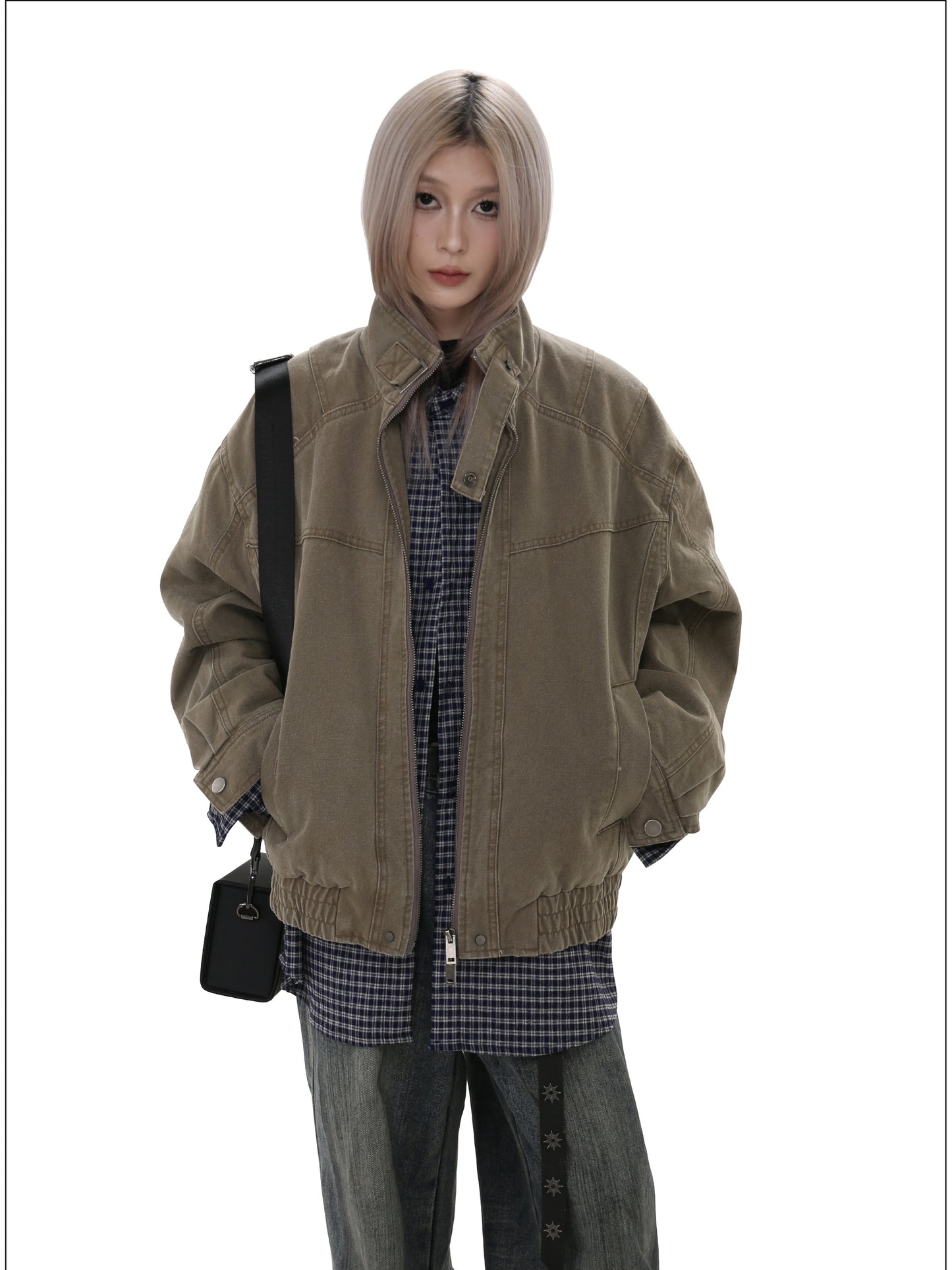 Washed and Damaged Heavyweight Jacket