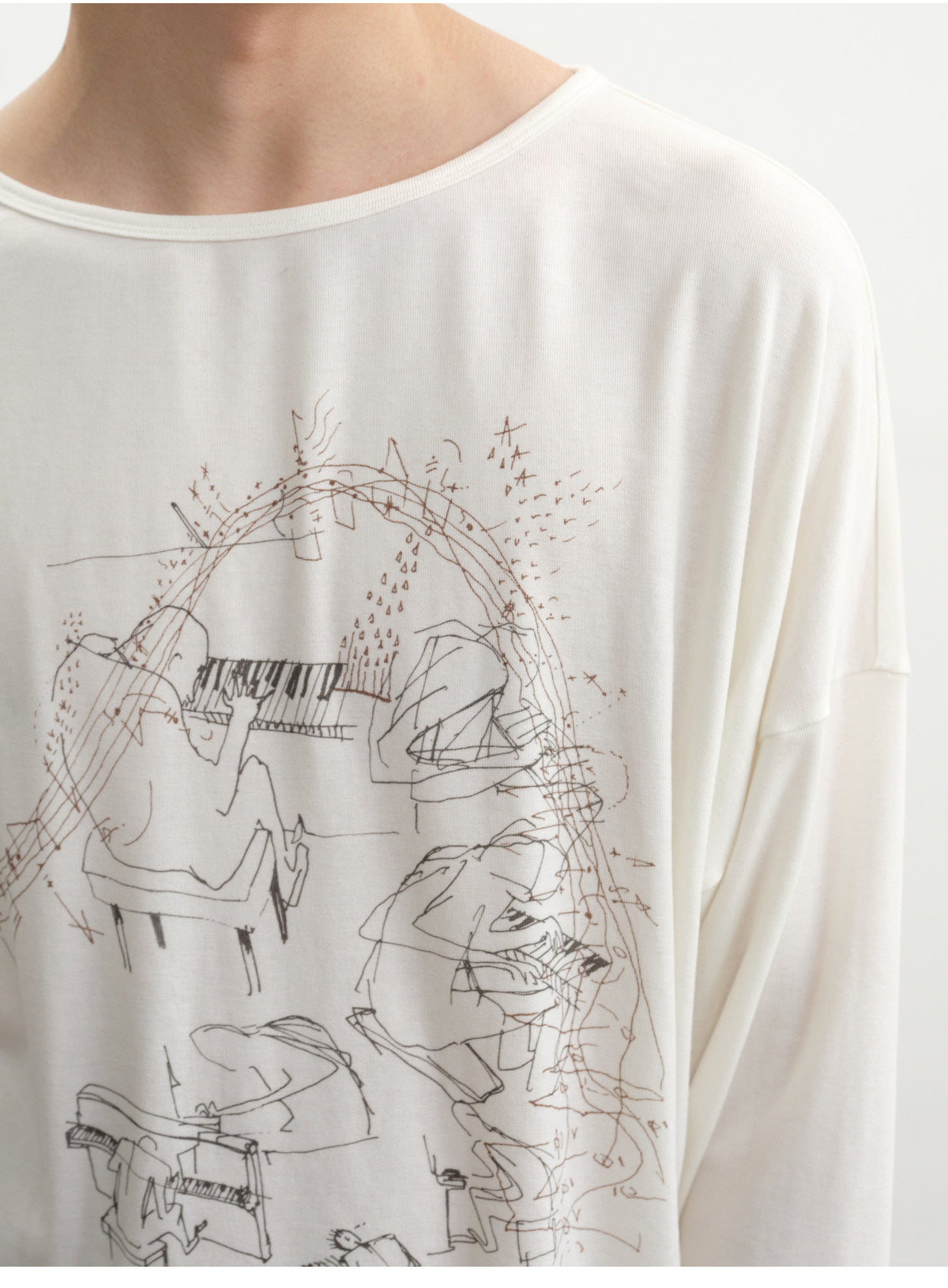 Drop-Shoulder Printed T-Shirt