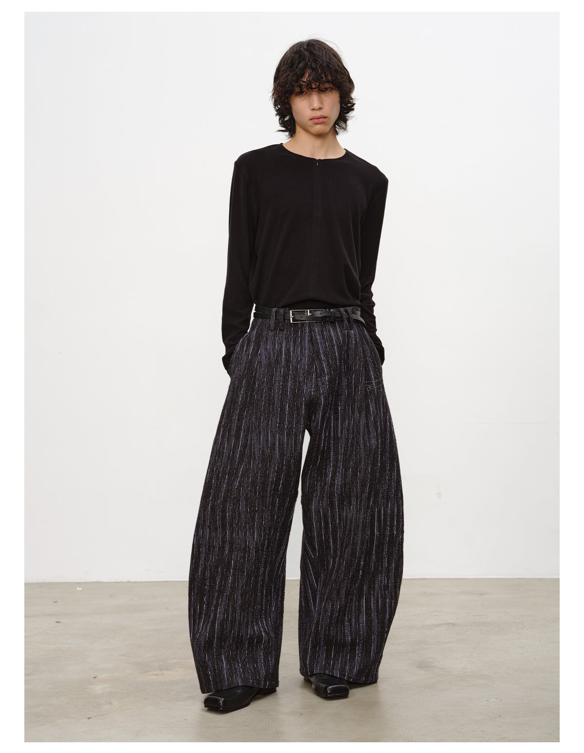 Half-Zip Round Neck Shirt