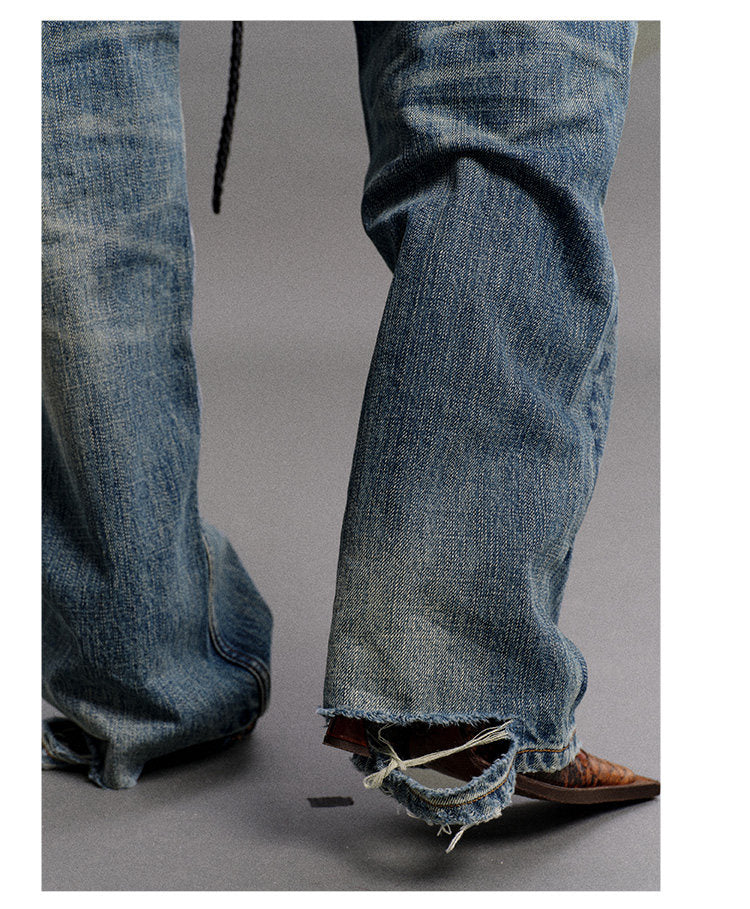 Vintage Washed Denim Jeans