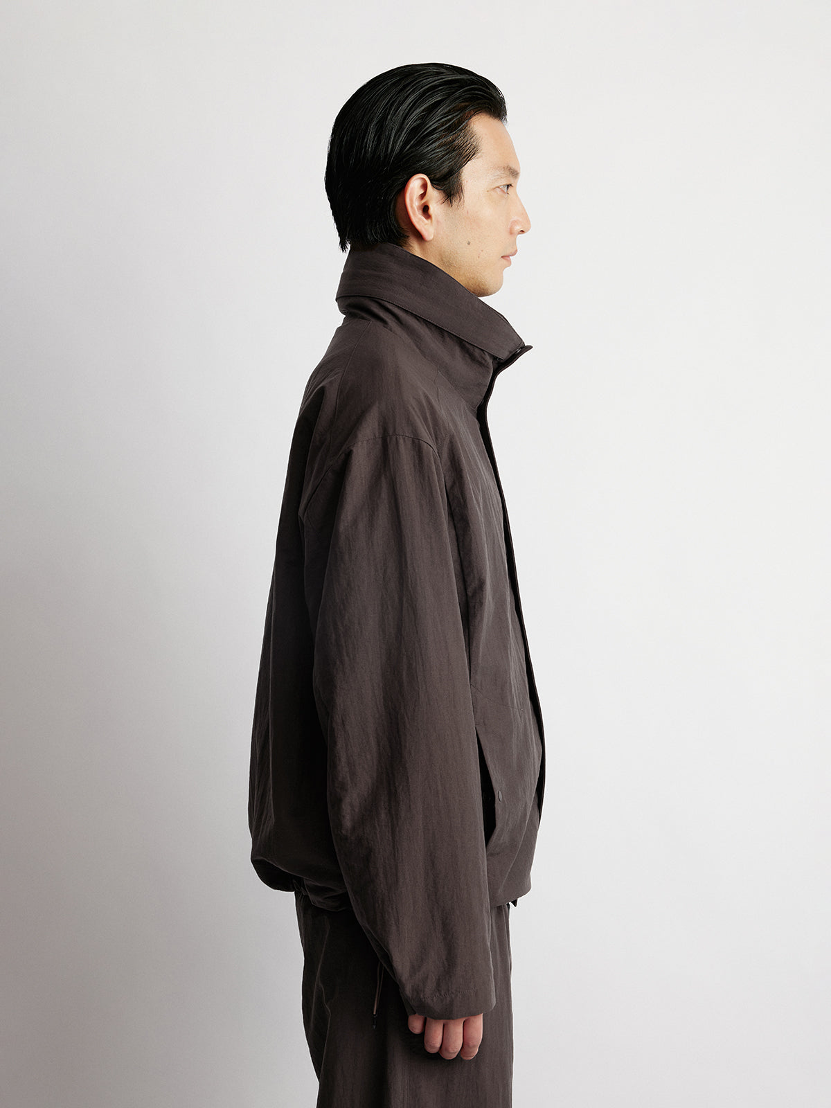 Stand Collar Hooded Jacket