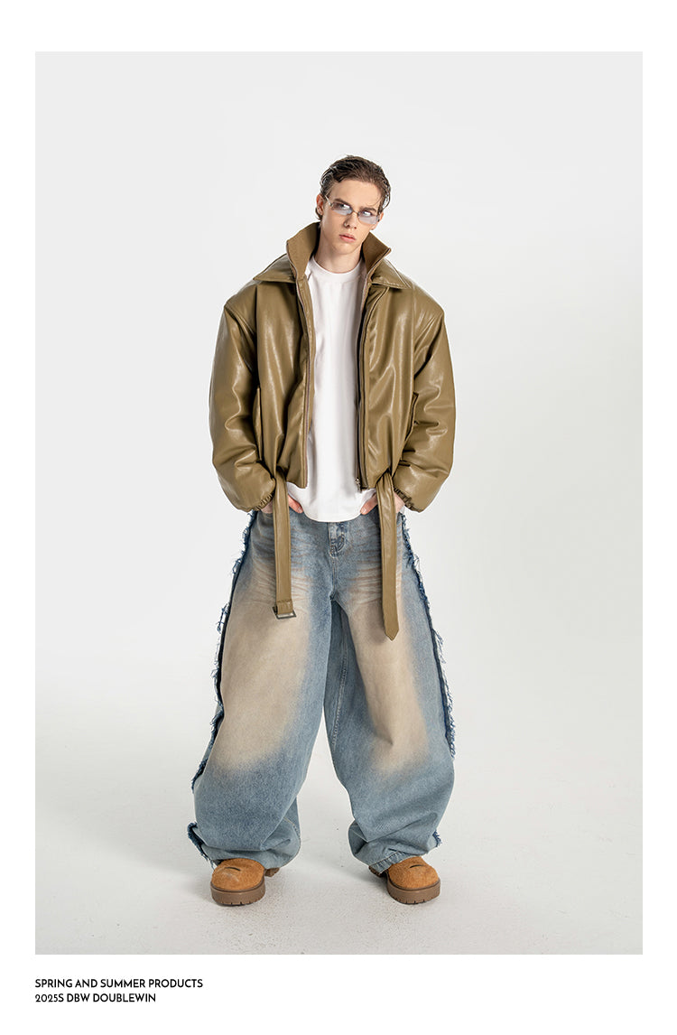 Glossy Double-Layer Color Jacket