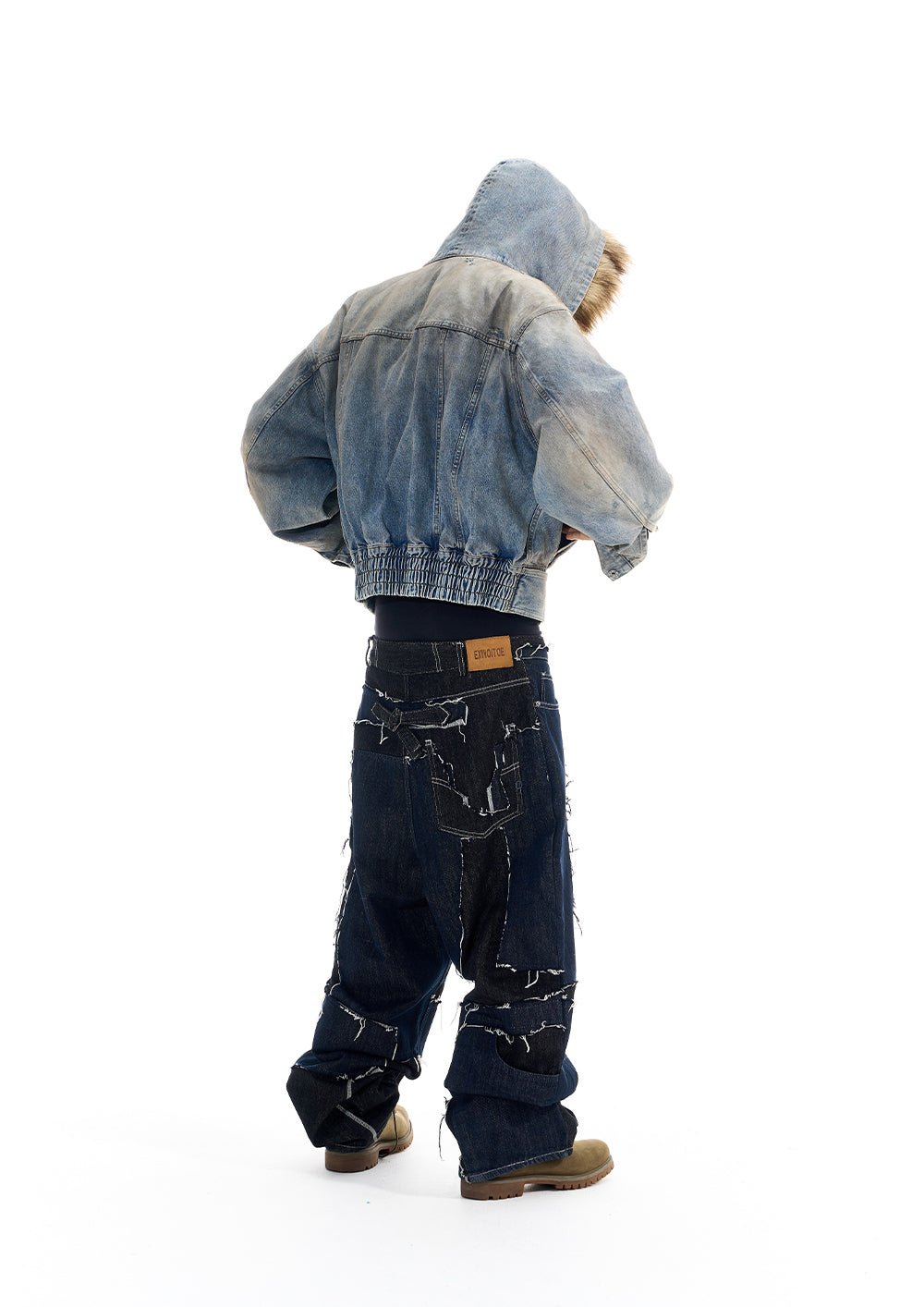 Distressed Oversized Denim Jacket