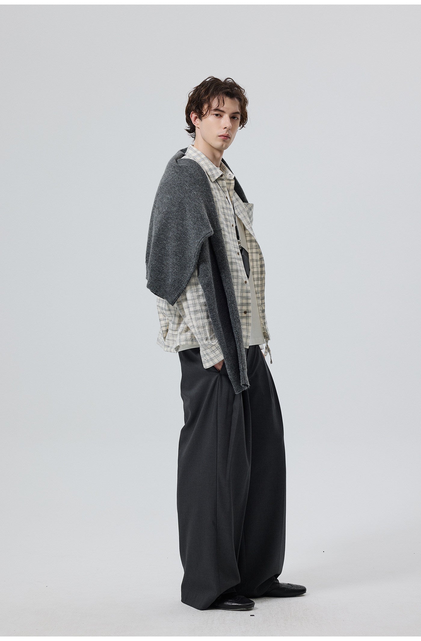 Cotton Textured Bubble Check Shirt