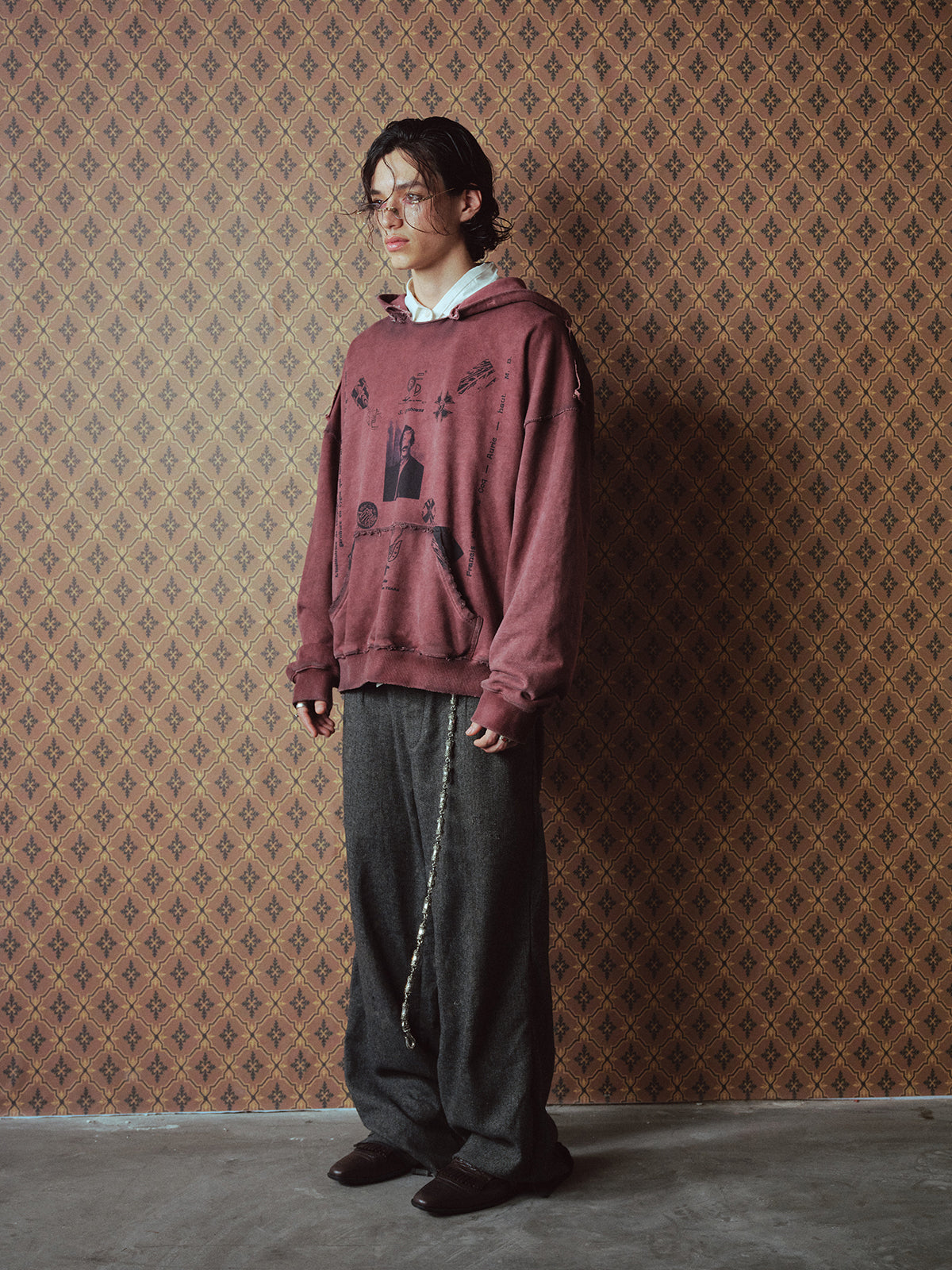 Print Hooded Sweatshirt