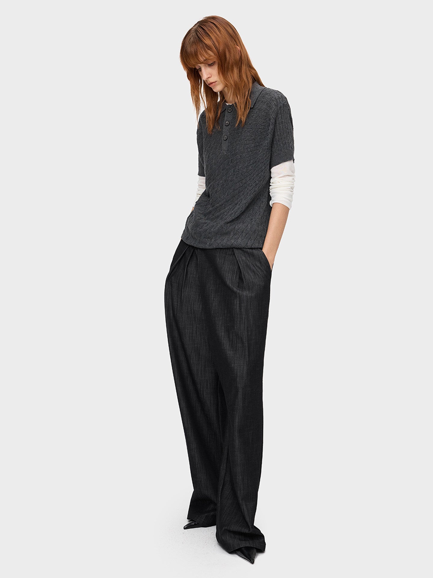 Lightweight Wool Knit Shirt