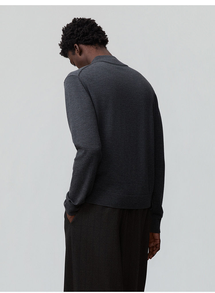 Button Placket Sweater
