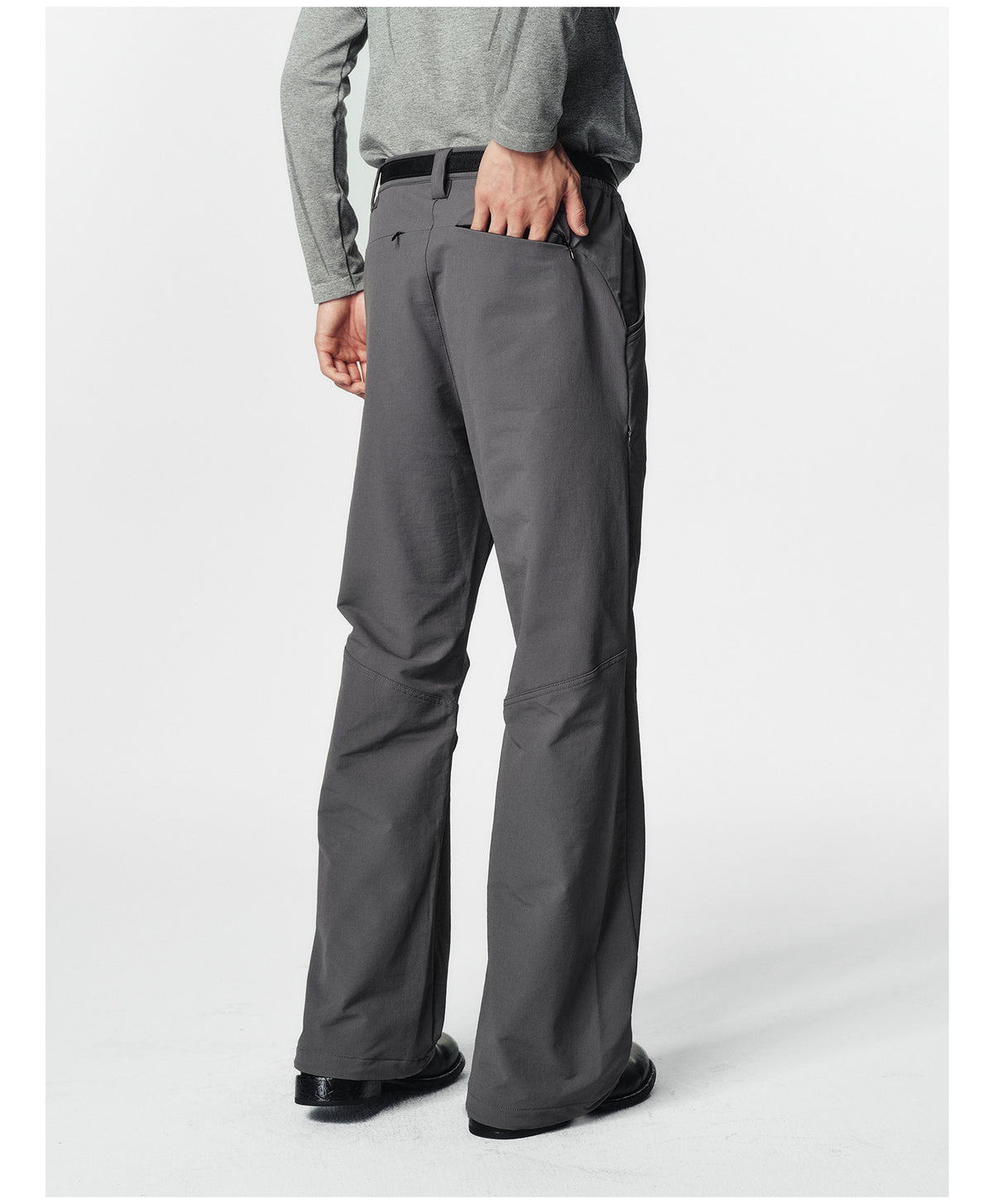 4-Pocket Softshell Straight-Leg Casual Pants