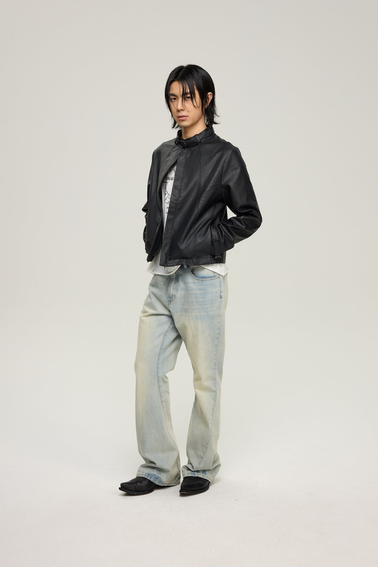 Twist-Head Flared Jeans
