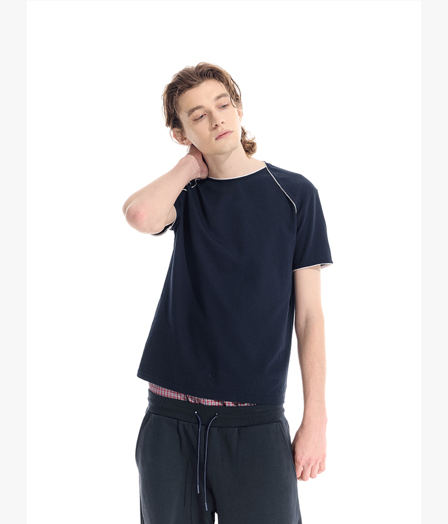 Raglan Basic Slim Fit T-Shirt