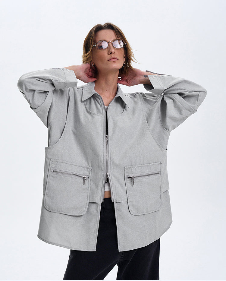 Niche high-end silhouette jacket