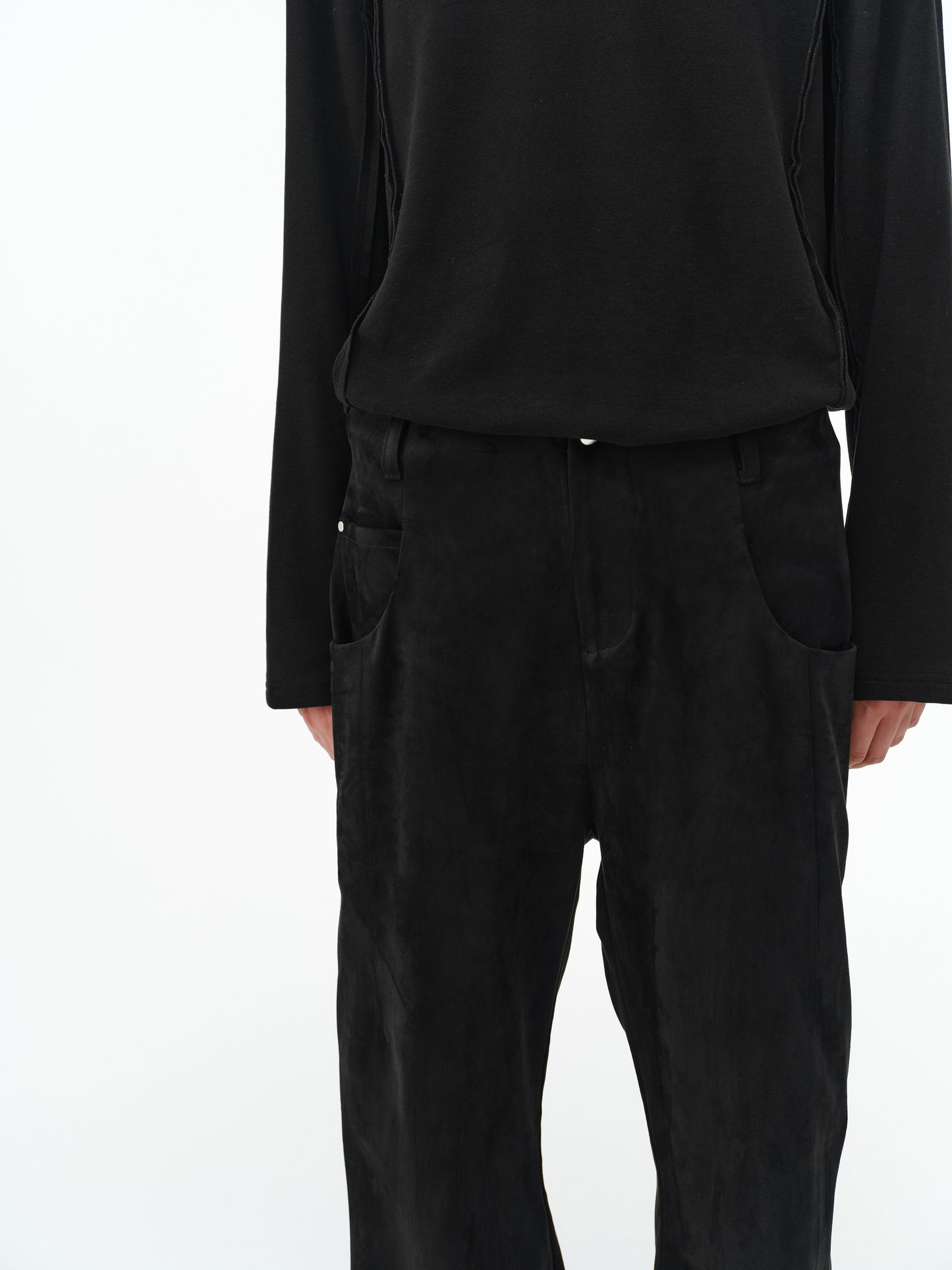 Faux Sheepskin Casual Pants