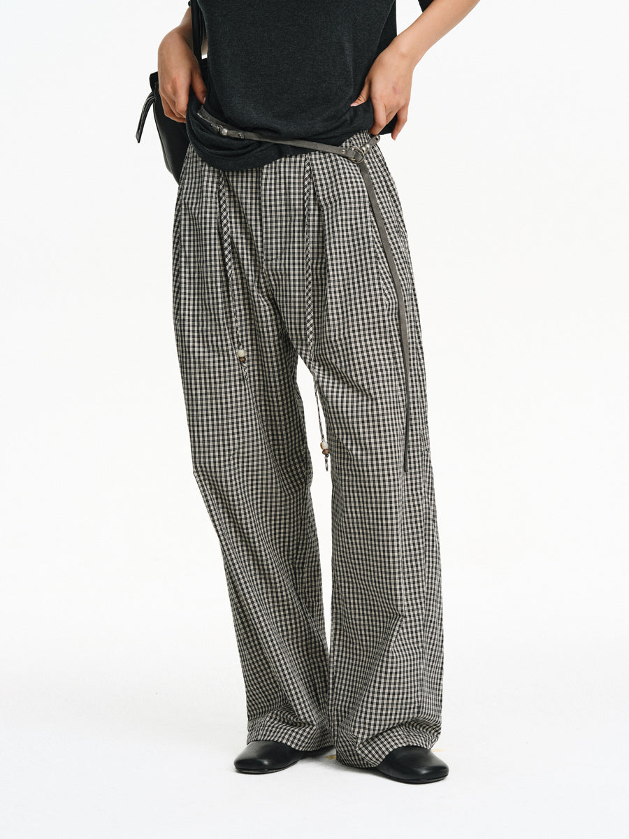 Lazy Check Casual Pants