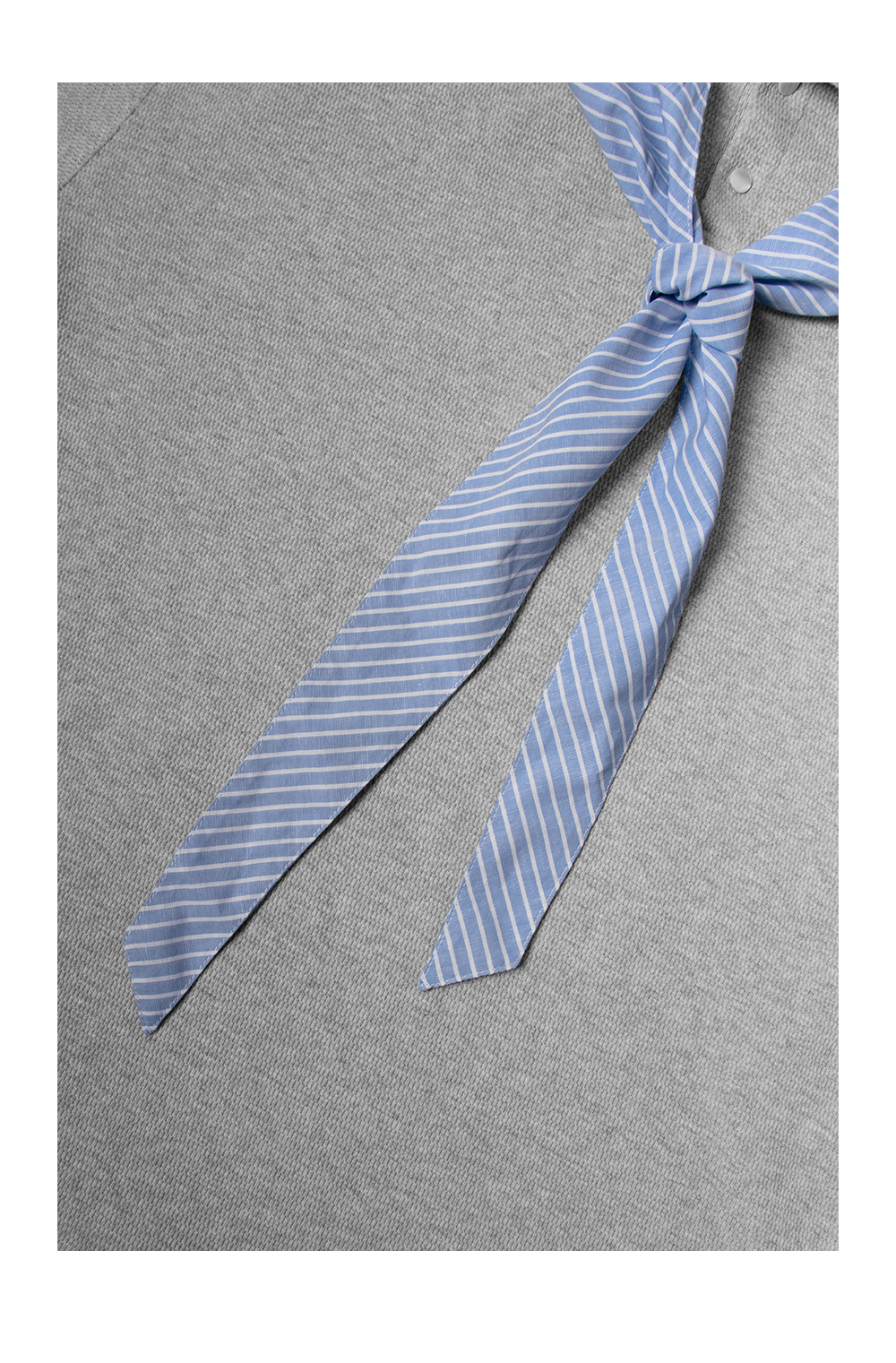 Knit Scarf Polo Shirt