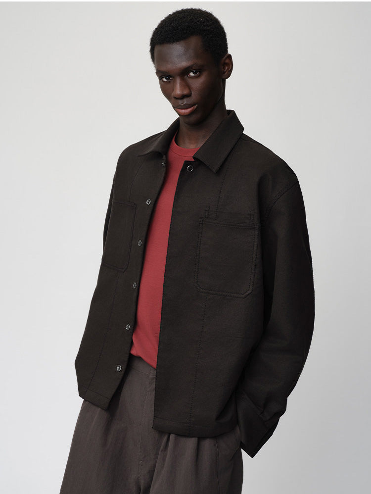 Patch-Pocket Casual Jacket