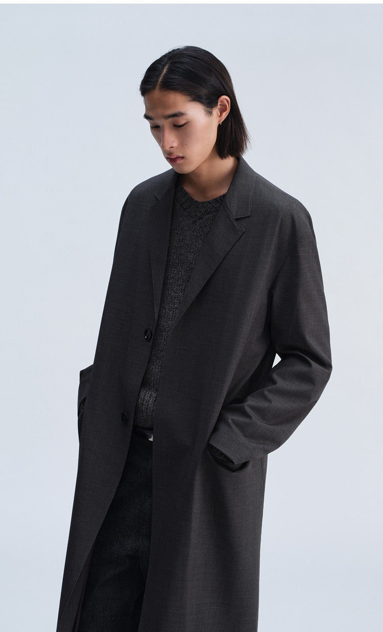 Notch Lapel Casual Coat