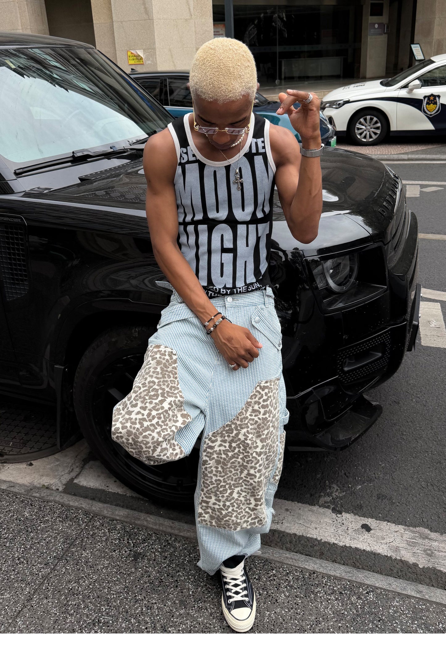Stretch Slim-Fit Sleeveless Top