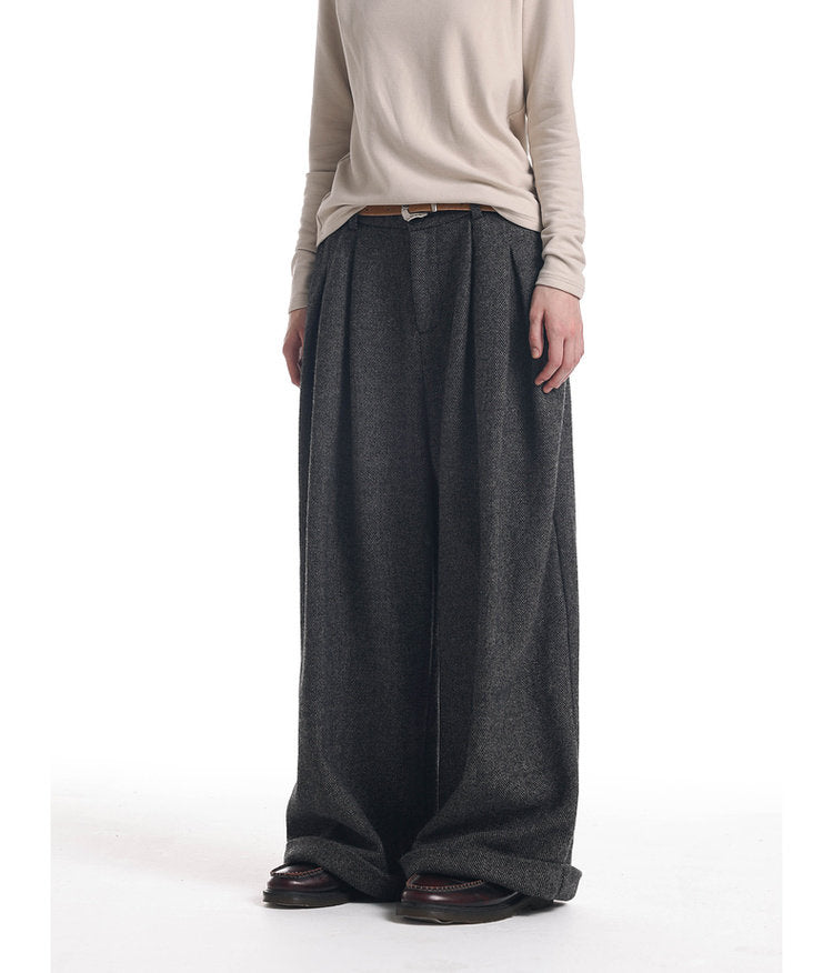 Wide Leg Loose Fit Casual Pants