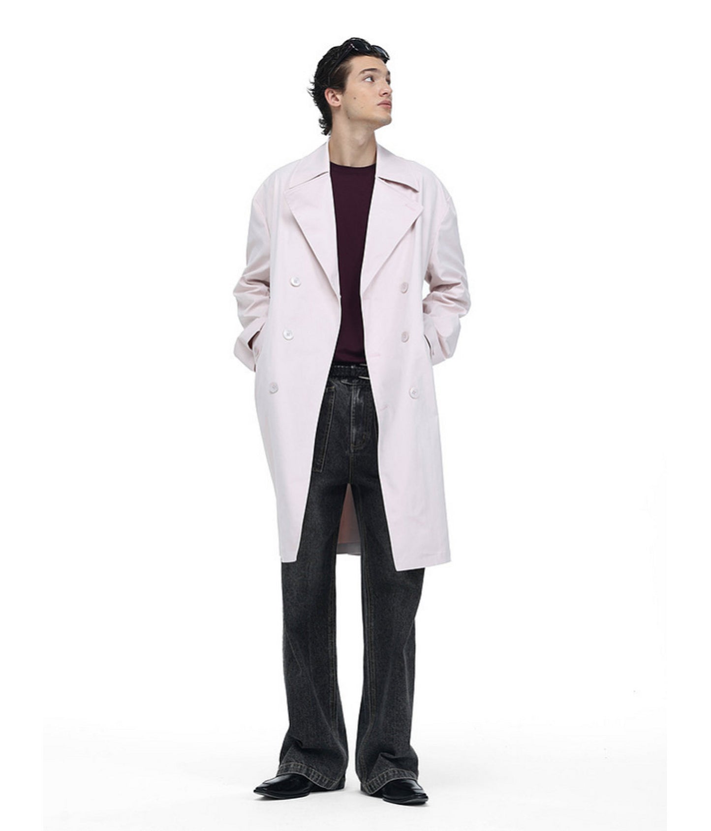 Wash-Mat Mid-Rise Straight-Leg Jeans