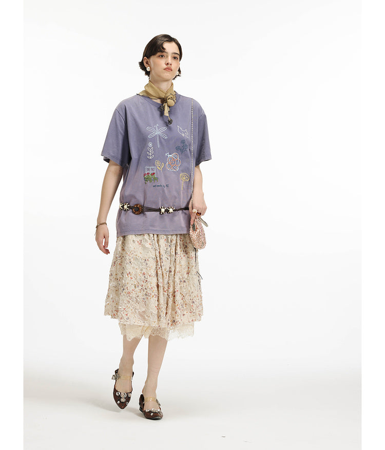 Gradation Washed T-Shirt