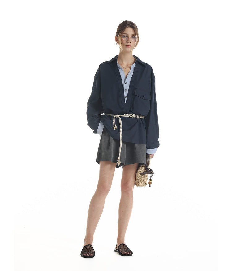 Fake Two-Piece Shirt