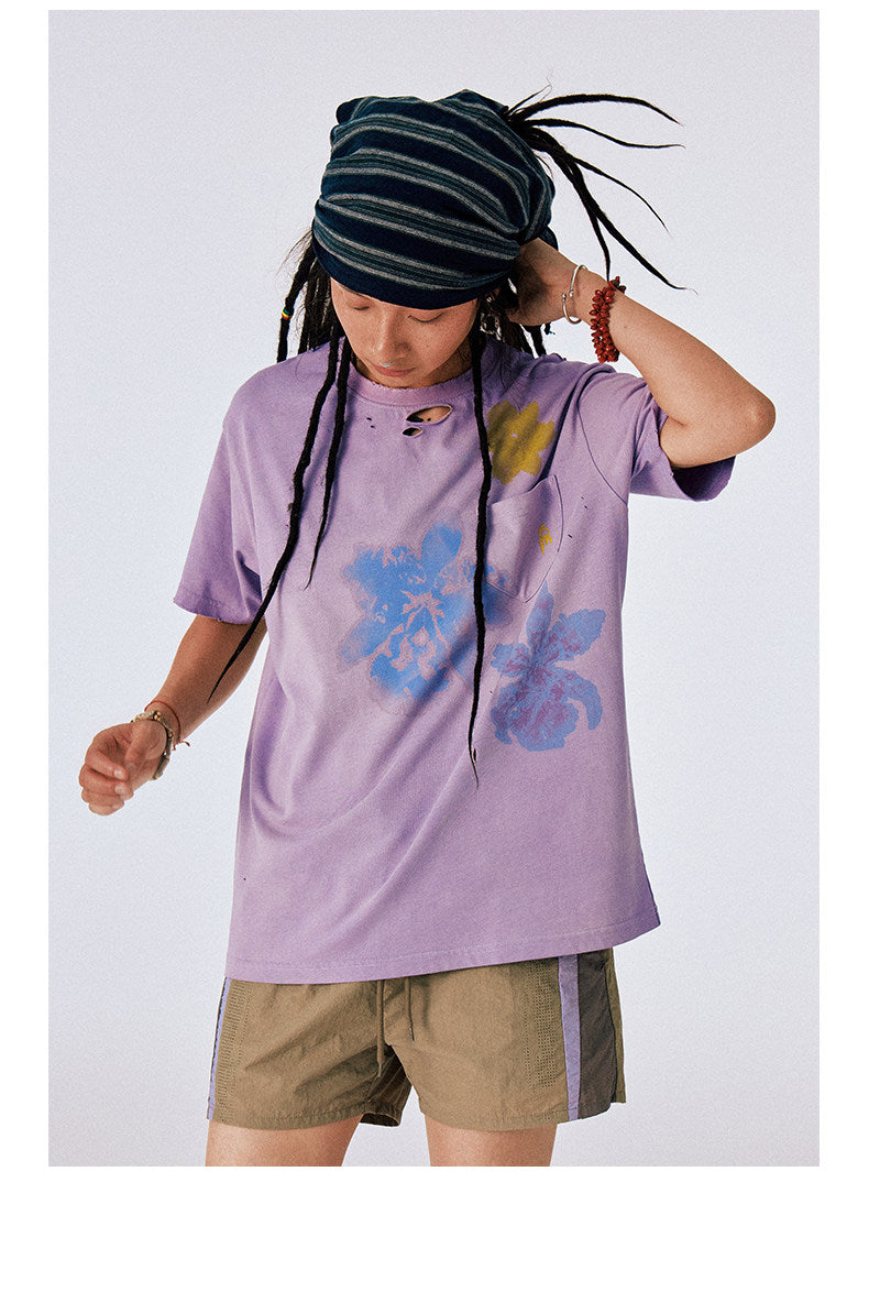 Distressed Print T-Shirt