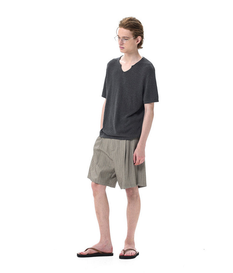 Casual Striped Shorts