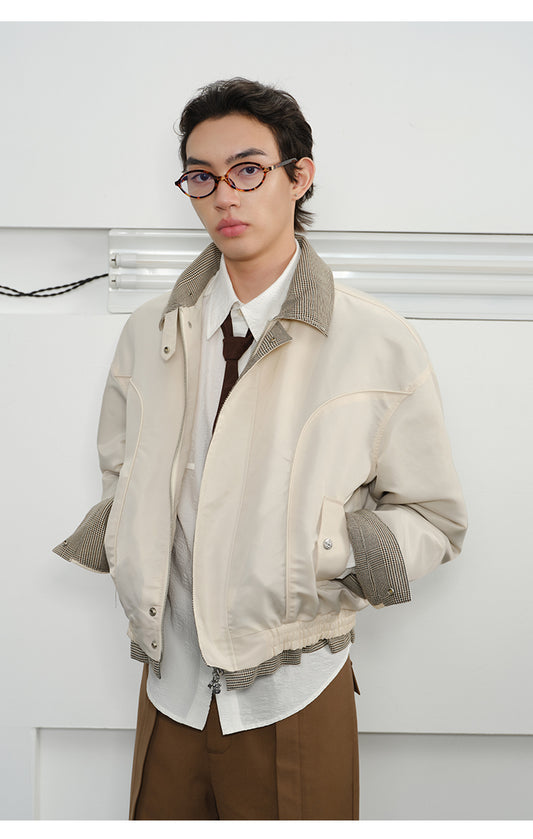 Checkered Harrington Jacket