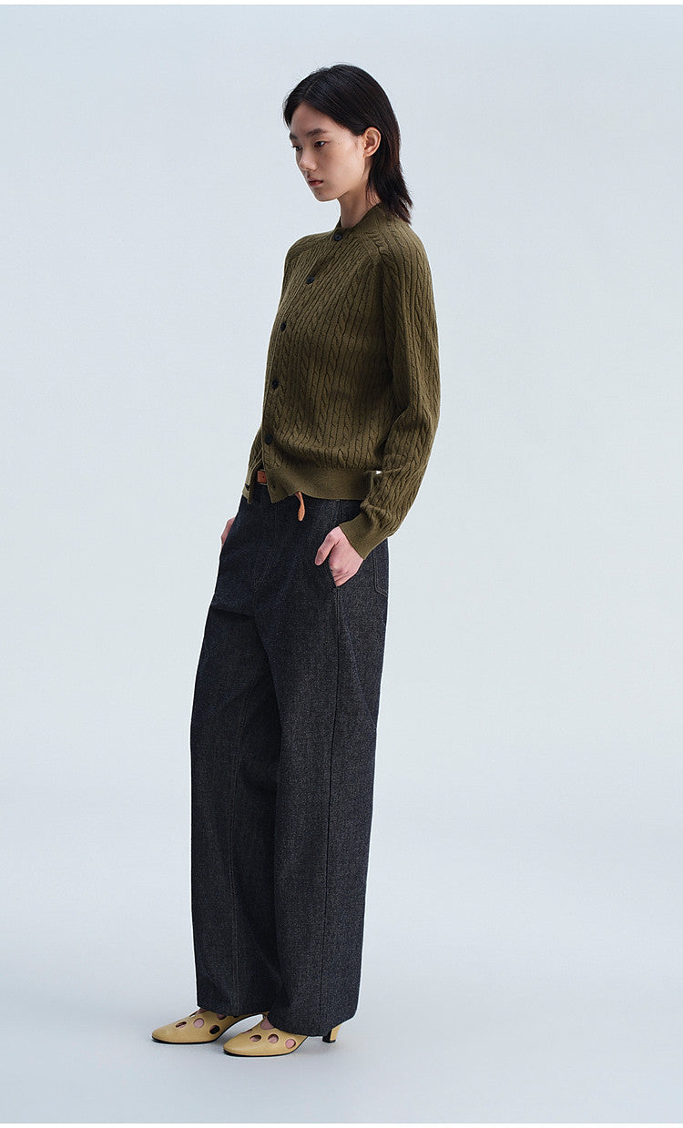 Retro Loose-Fit Casual Knit Cardigan