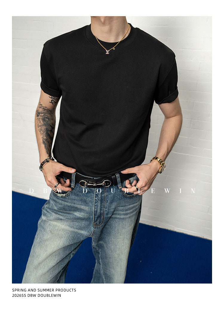 Slim-Fit Regular-Sleeve T-Shirt