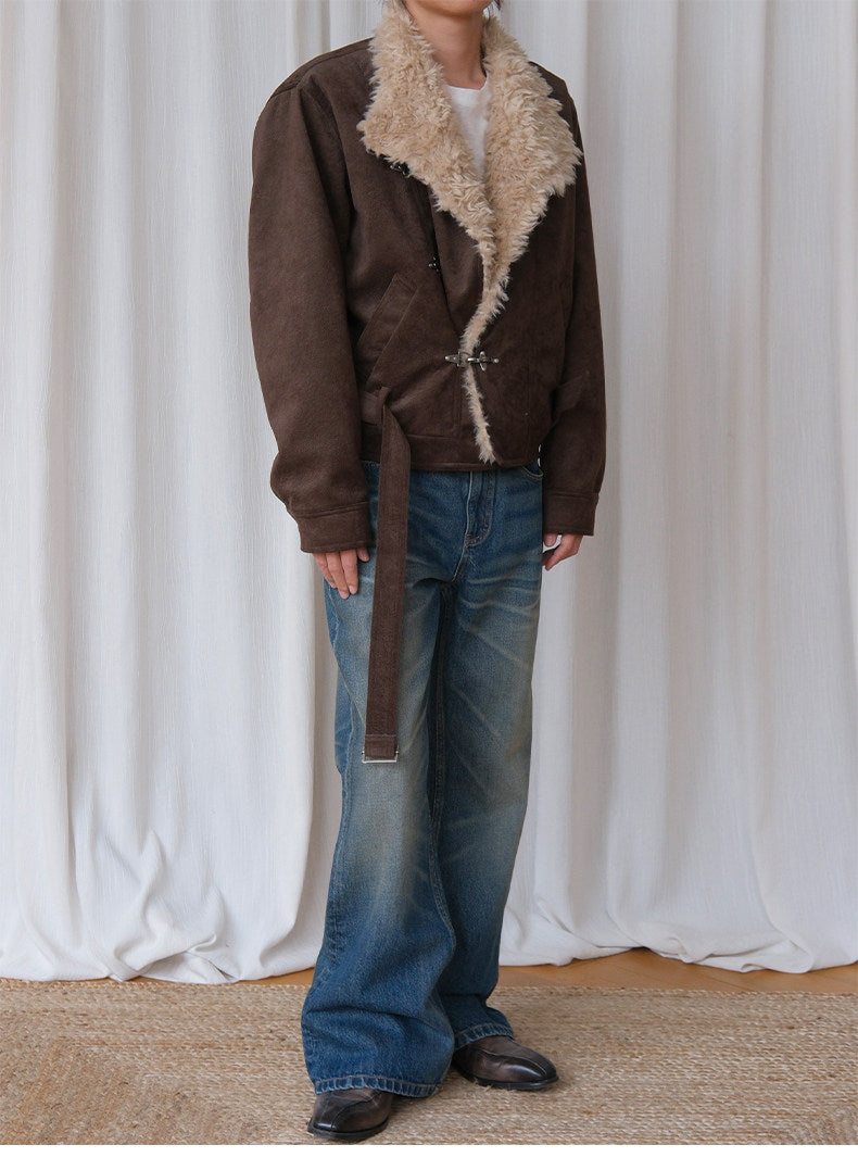 Eco-Friendly Cowhide Suede Jacket