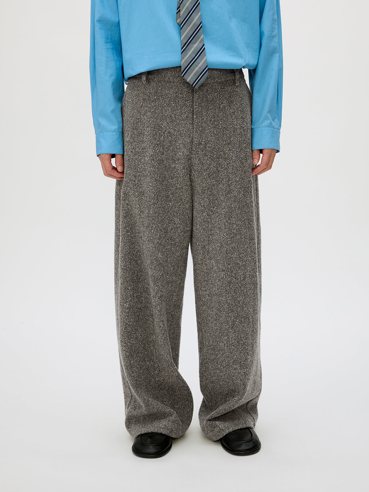 Tweed Loose Casual Pants