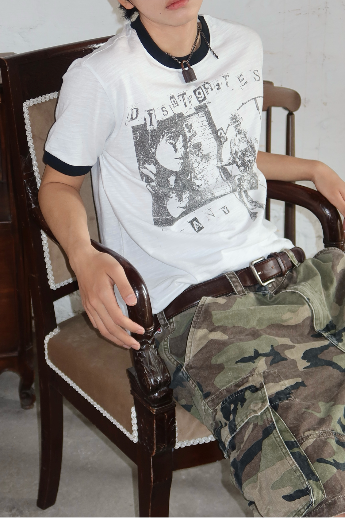 Color-block Print T-Shirt