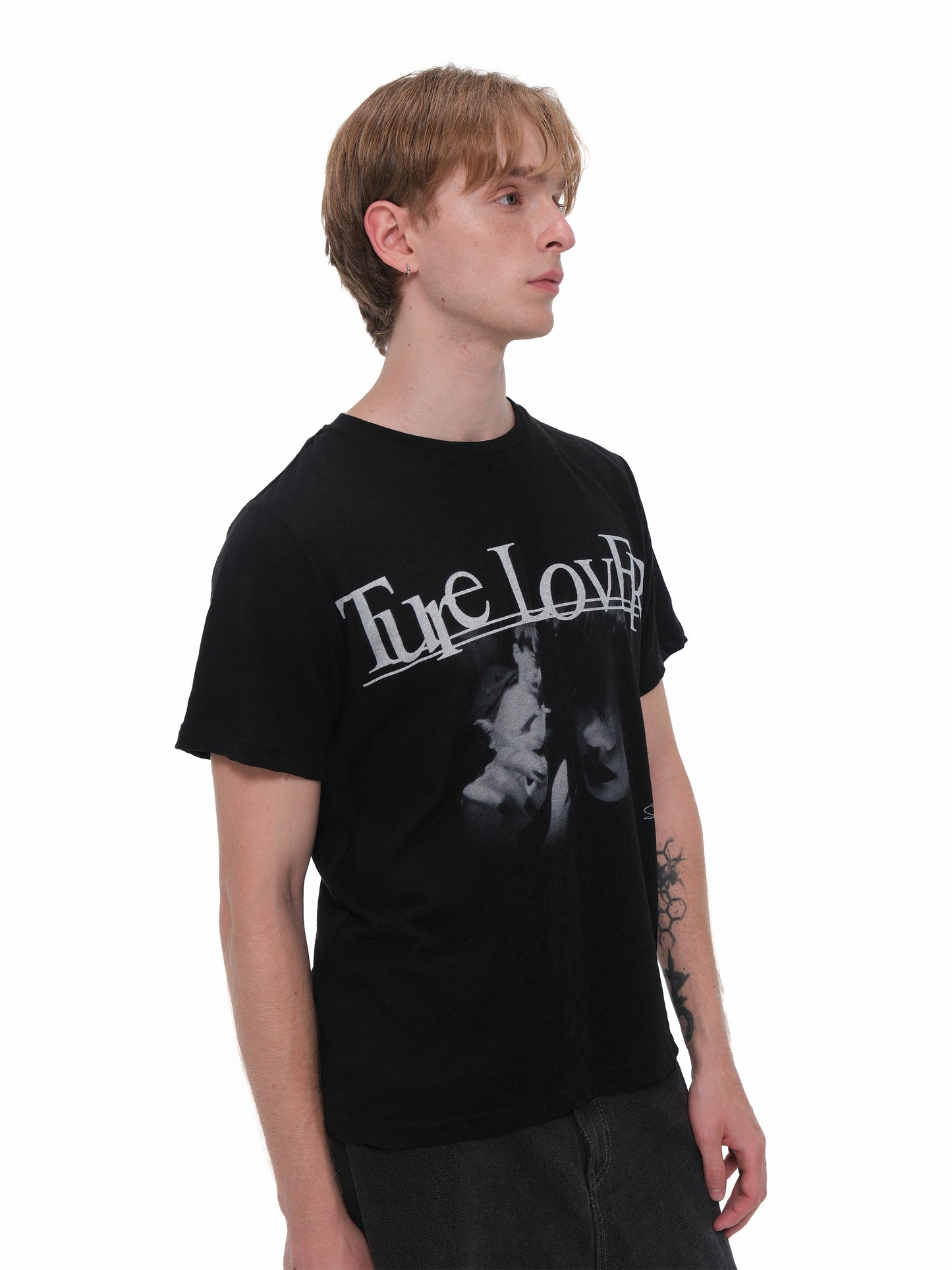 Printed linen T-shirt