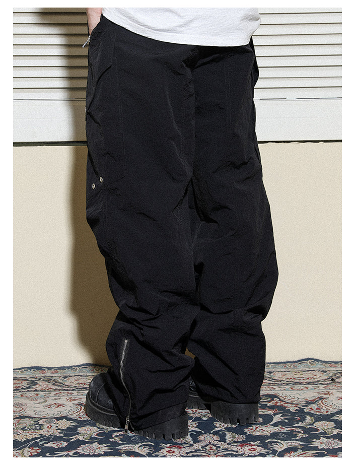 Three-dimensional pocket zipper nylon work pants