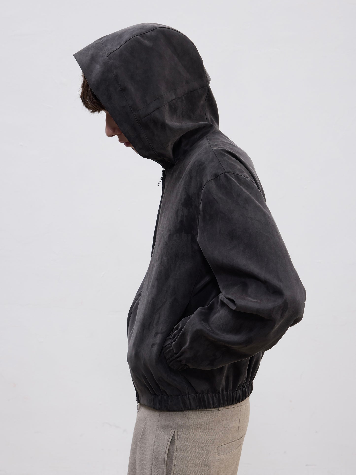 Sandwashed Hooded Jacket