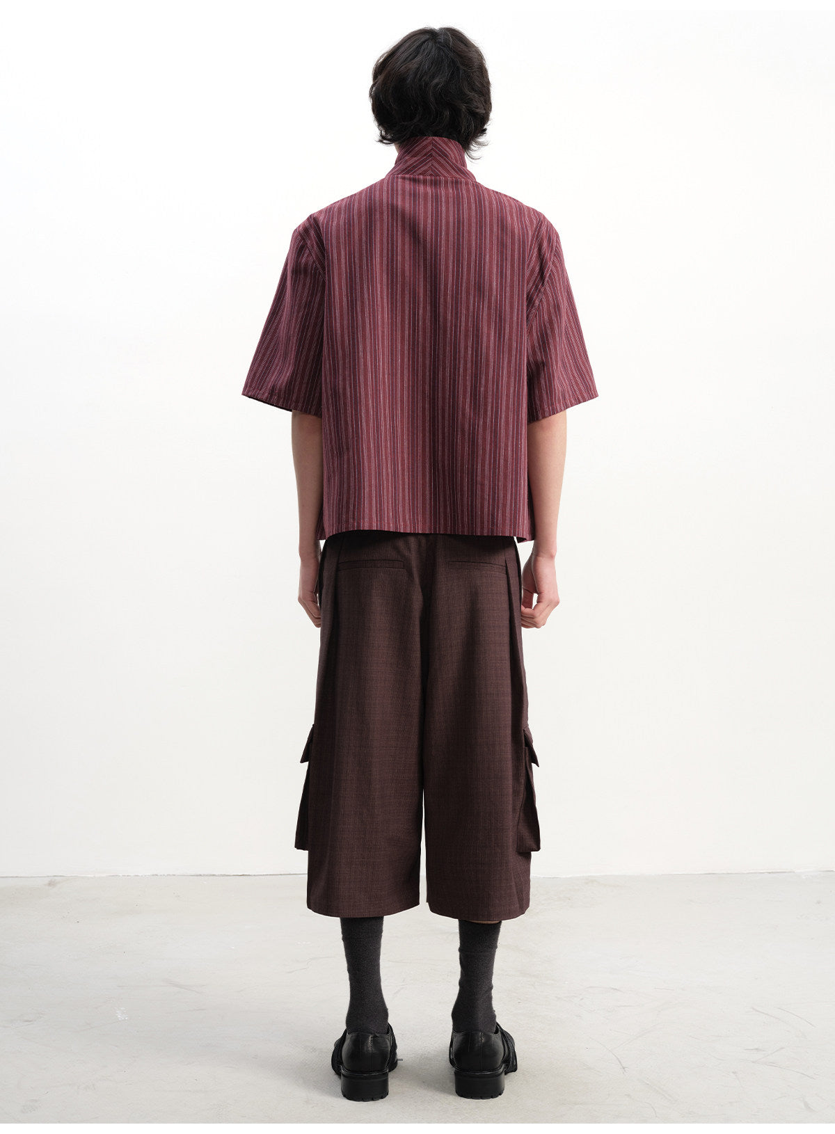 One Collar Striped Shirt