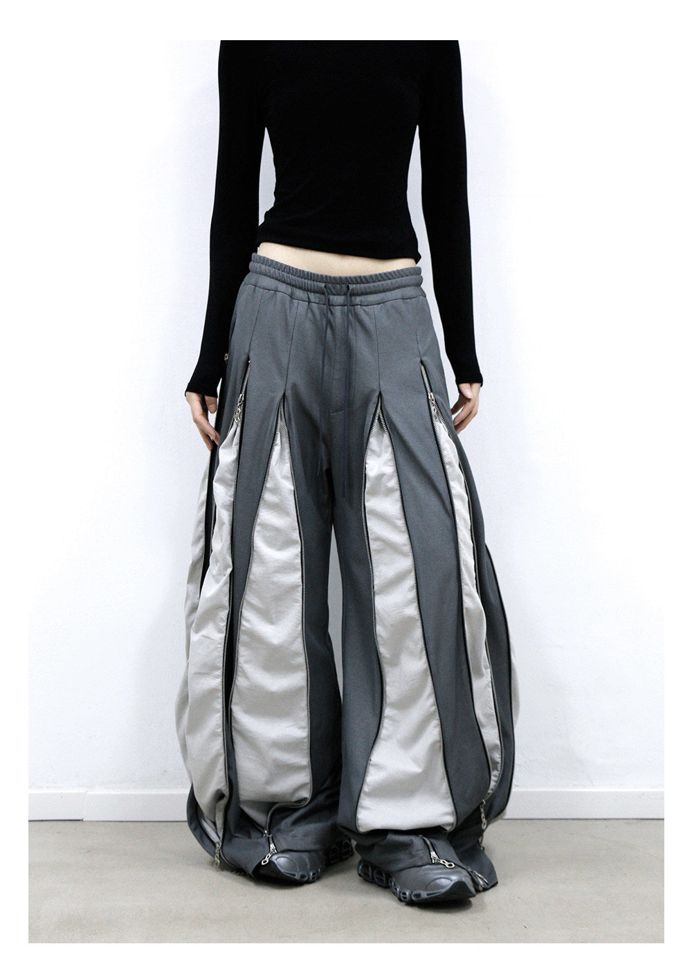 Multi-Zip Sweatpants
