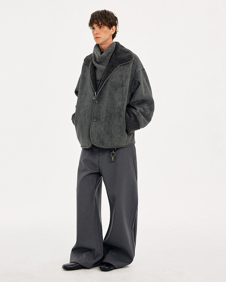 Reversible Fleece Collar Jacket